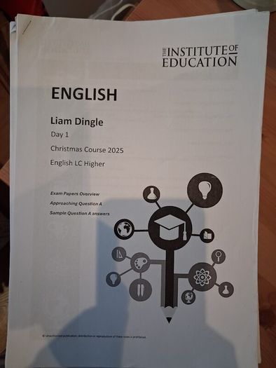 Institute of Education English Notes
