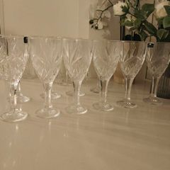 18 Crystal Glasses