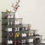 Shoe Storage 16 Cube Shoe Rack, DIY Shoe Rack Storage, Shoe Rack Organiser Shoe Storage Unit Space Saving For Hallway Bedroom (MULTIPLE COLOURS) Image 5