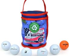 Second Chance Lake Golf Balls with Reuseable Carry Bag - Select 25, 36, 50 or 100 Golf Balls