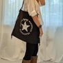 Vintage Canvas Tote Bag Black - BRAND NEW Image 4