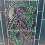 Pair of Art Nouveau antique tiled side panels for fireplace, extremely heavy, D18 Image 4
