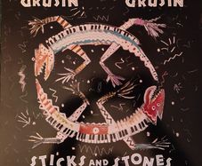 Dave Grusin, Don Grusin - Sticks And Stones Vinyl LP (1988) US 1st Pressing Jazz Fusion EX+