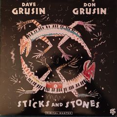 Dave Grusin, Don Grusin - Sticks And Stones Vinyl LP (1988) US 1st Pressing Jazz Fusion EX+