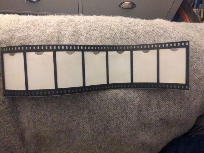 Camera film strip photo frame