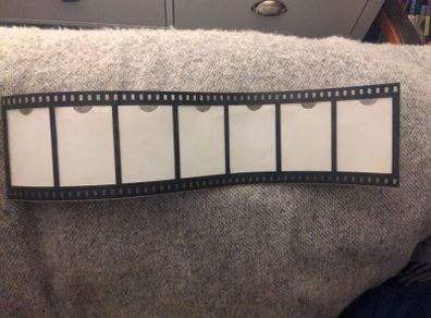 Camera film strip photo frame