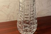 Heavy Cut Crystal Vase  Contemporary Geometric Crystal Vase