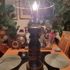 Large wooden American lamp - UL.