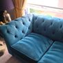 Teal 2 Seater Velvet Sofa - Next Home Image 4