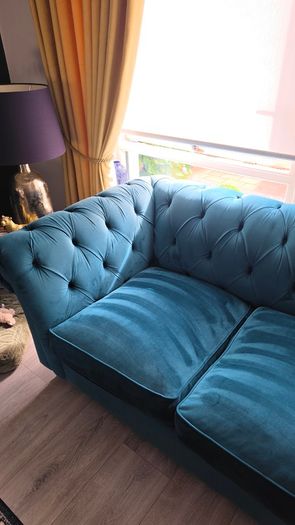 Teal 2 Seater Velvet Sofa - Next Home