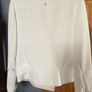 White heavy Outline zip up jacket size 8 Image 7