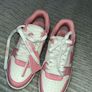 womens Barbie pink off white trainers Image 4