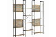 Storage Shelves bookcase with 14 shelves Oak colour