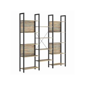 Storage Shelves bookcase with 14 shelves Oak colour
