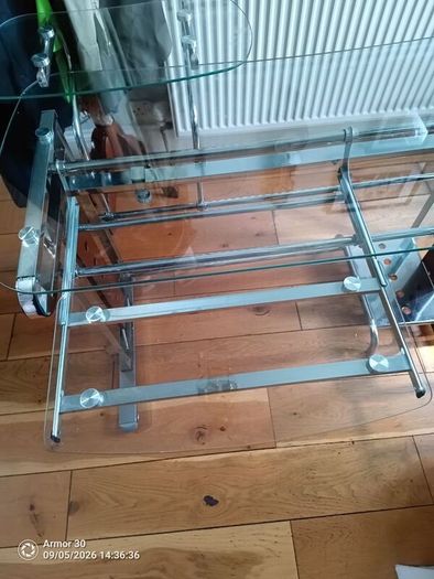 glass computer table