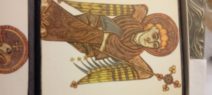 Set Of Four Vintage Book Of Kells Plaques