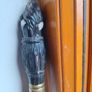 "Art Nouveau" Ebony Walking Cane. Image 4