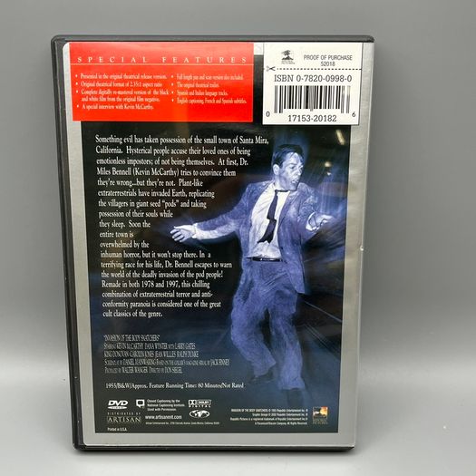 Invasion of the Body Snatchers [DVD] - Original 1958 Version - Import