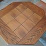 Solid oak tile top table coffee Image 4