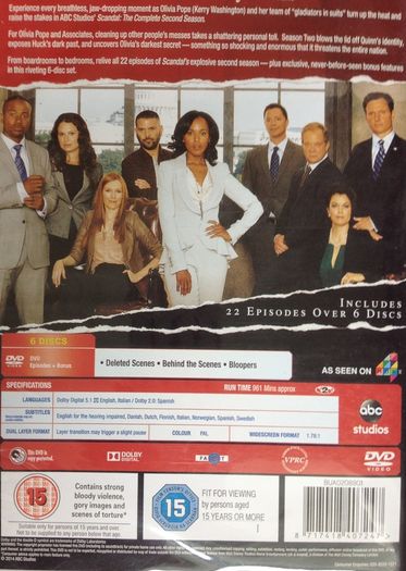 Scandal (Season 2) [TV DVD Boxset]