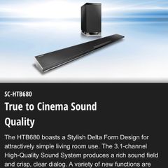 panasonic soundbar & subwoofer