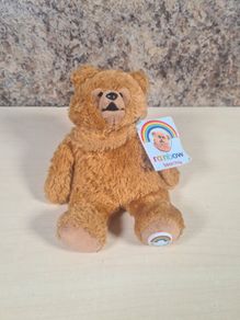 Rainbow BUNGLE soft toy teddy plush bean toy beanie Tagged vintage