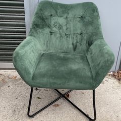green arm chair