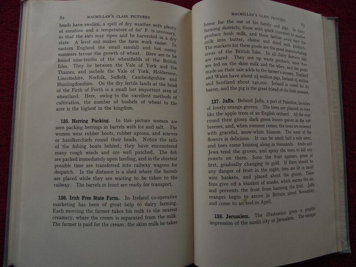 Macmillan's Class Pictures - 169 Plates + Original Folder + Reference Book 1934