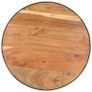 Coffee Table Black 68x68x36 cm Solid Acacia Wood Image 4