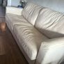 Leather sofa bed Image 2