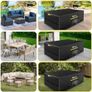 s Garden Furniture Covers Outdoor Waterproof with Air Vent, 420D Heavy Duty Oxford Fabric, for Patio Table, Chair, Rattan Sofa, Garden, Rectangular 18012074 Brand: Zenmos Image 3