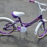 18inch Girls Bike   Purple and White  Like New Image 4