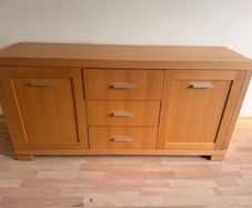 Oak sideboard cabinet