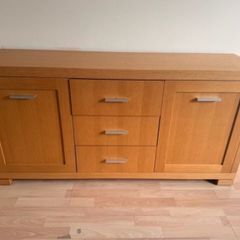 Oak sideboard cabinet