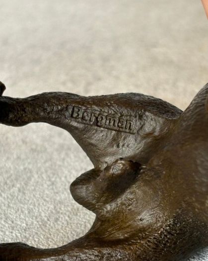 Bulldog - Cold Painted Bronze, Signed