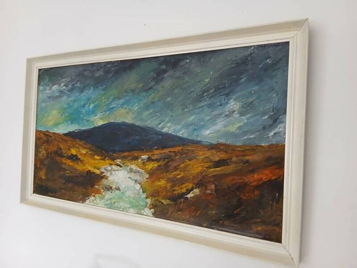 Vintage Oil Painting by C McLoughlin (1970)