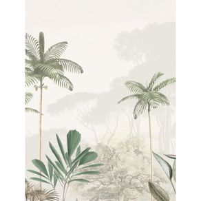 New Wall Hanging Jungle Beige Green Fabric 90x130 Cm