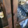 Dark wood glass cabinet Image 3