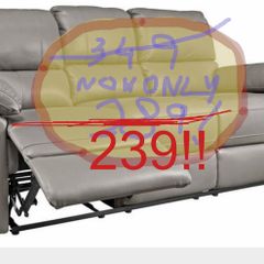 Toby 3 Seater Recliner Sofa - Grey