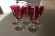 Glassware  - Vintage Sherry Glasses X 5