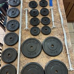 Gym Metal Weights + Bars Bundle Cheap! ALL YORK!!