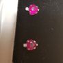 14 ct gold earrings 2.38 carat African Rubies Image 3