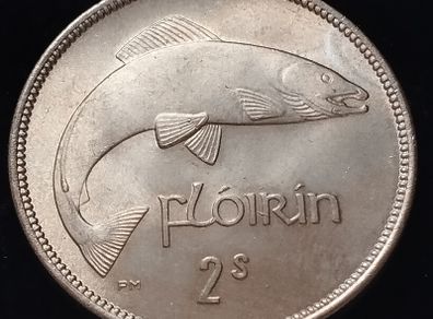 #876 - Ireland - 1954 - Florin - UNC - KM.15a