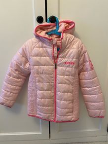 girls pink Levi's coat