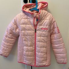 girls pink Levi's coat
