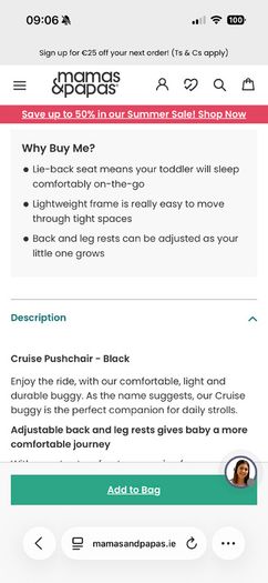 Mamas and Papas Buggy and foot muff