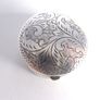 Sterling silver etched pill pot Image 9