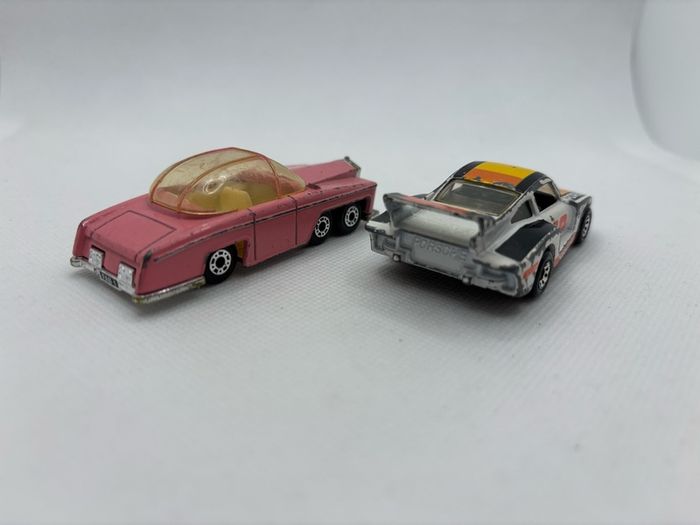Vintage Matchbox Super  Fast Porsche 935 and Rolls Thunderbirds