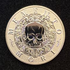 Memento mori, commerative coin.