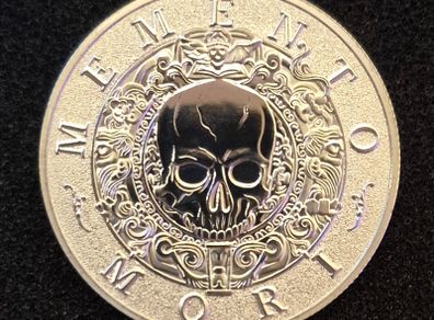 Memento mori, commerative coin.